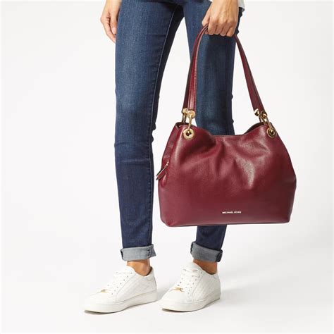 michael kors raven large tote oxblood
